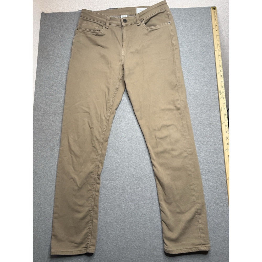 The Perfect Jean NYC Jeans Mens 32x32 Tan Slim Chinos Denkhaki Stretch